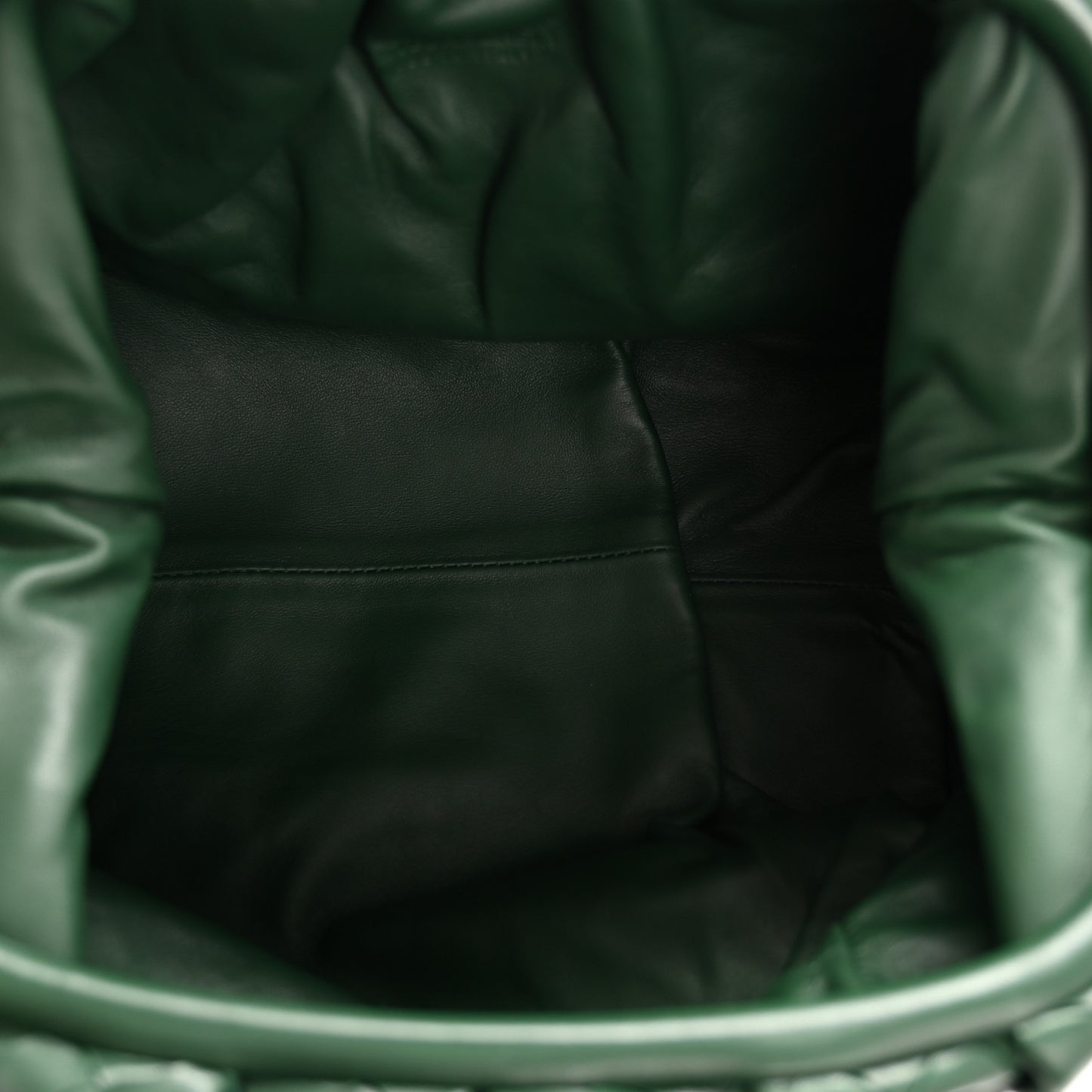 Nappa Maxi Intrecciato The Pouch Oversized Clutch Racing Green