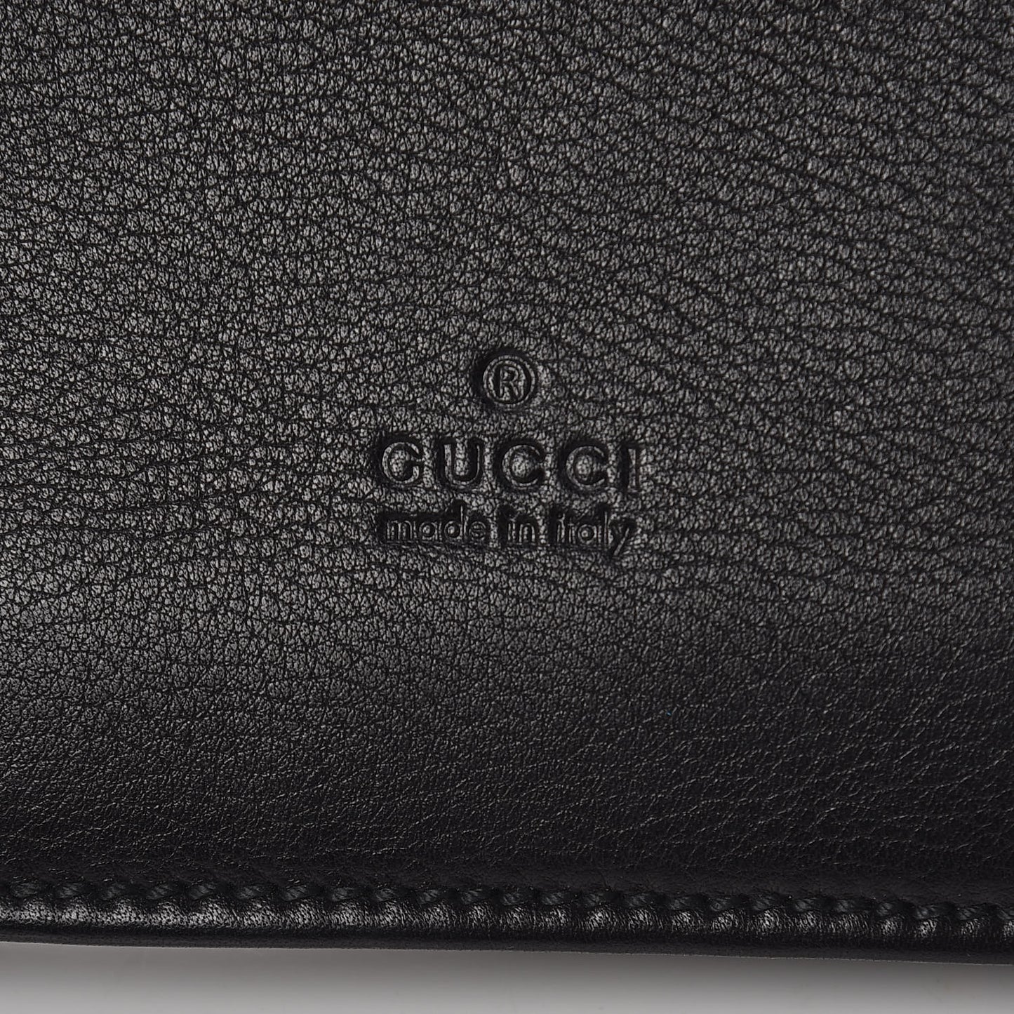 Calfskin Web Document Holder Black
