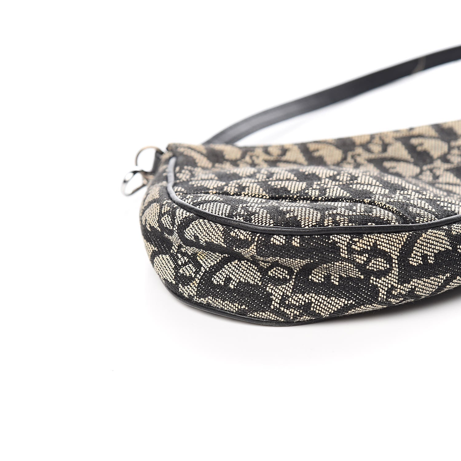 Christian Dior Monogram Mini Saddle Pochette Black 10 of 13