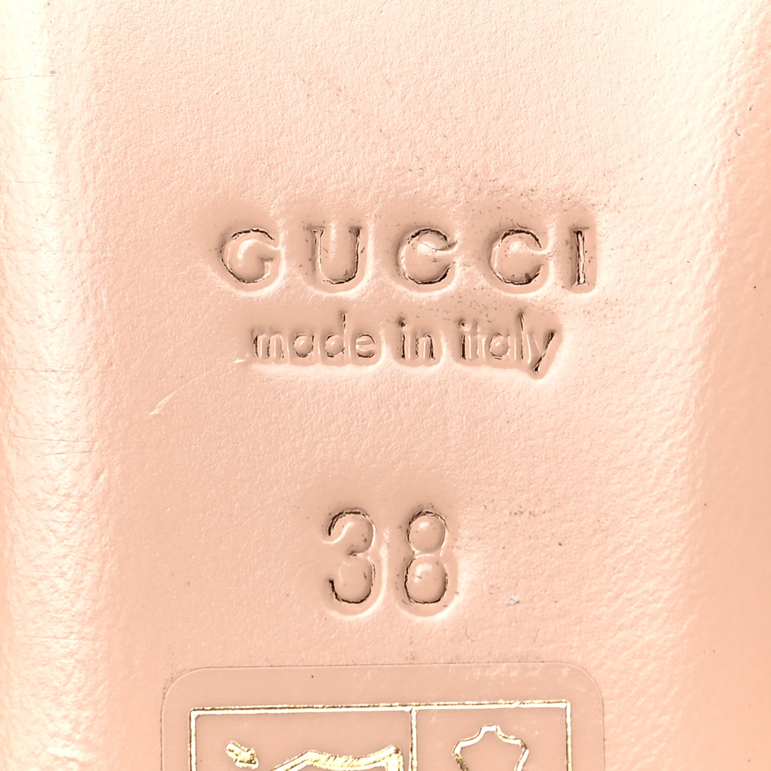 Gucci Kid Scamosciato GG Marmont Fringe Flats 38 Crystal Copper 6 of 9