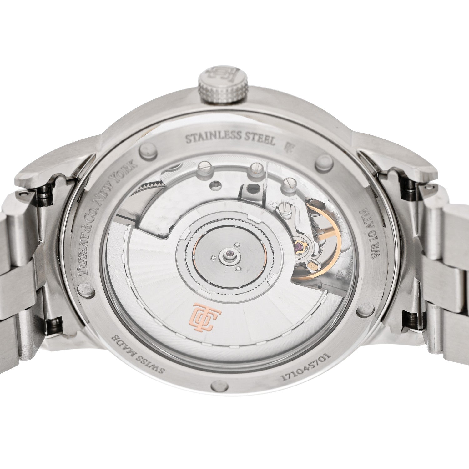 Tiffany Stainless Steel 34mm CT60 3-Hand Automatic Watch 4 of 5