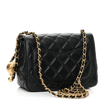 Chanel Lambskin Quilted Mini Pearl Crush Flap Black 3 of 11