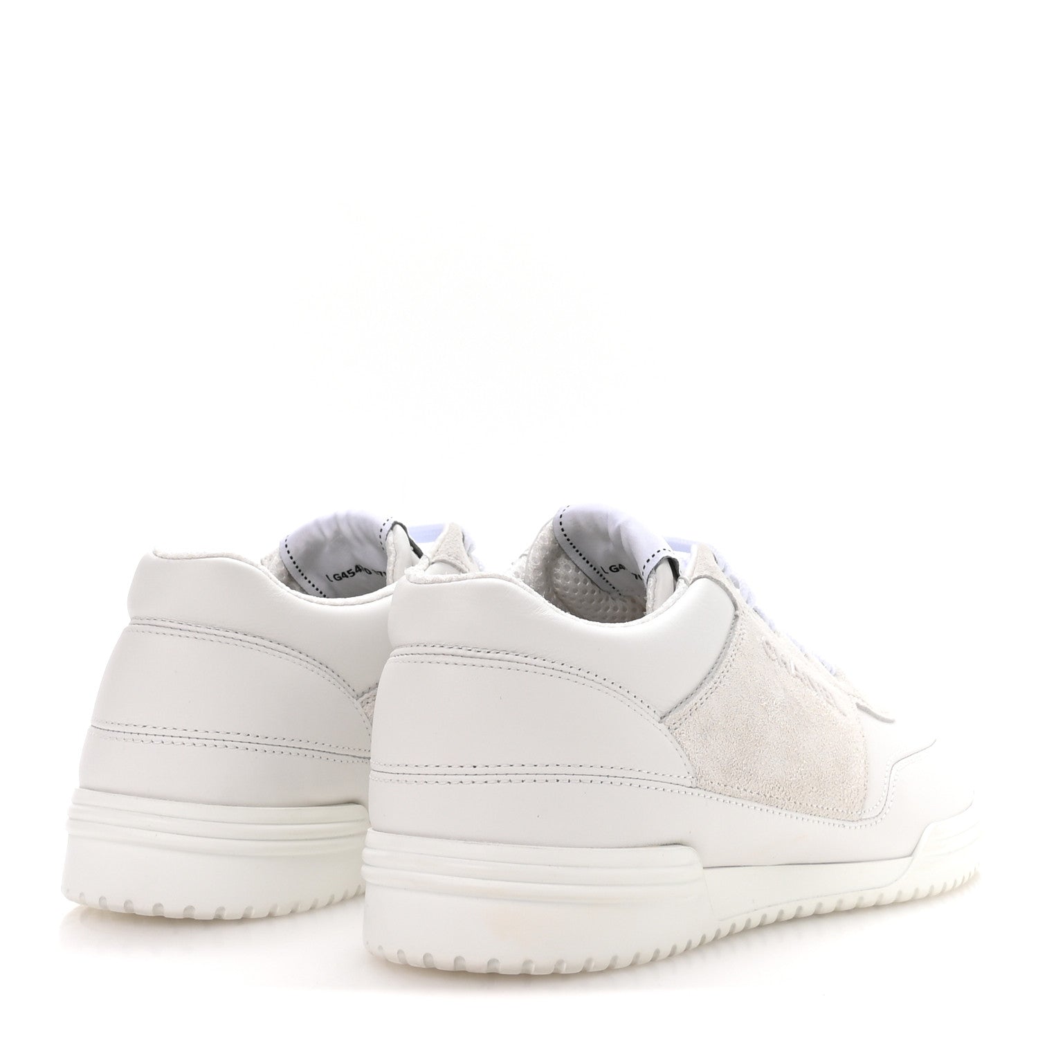 Chanel Calfskin Suede Coco Mark Logo Womens Sneakers 37.5 White 5 of 9