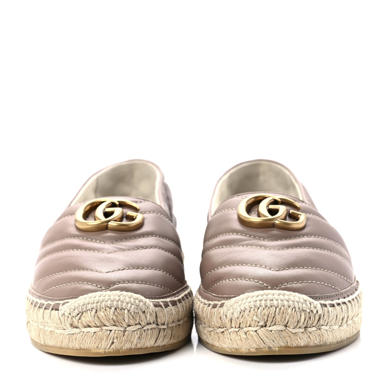 Gucci Nappa Matelasse GG Marmont Espadrilles 39 Porcelain Rose 2 of 8
