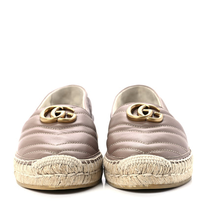 Gucci Nappa Matelasse GG Marmont Espadrilles 39 Porcelain Rose 2 of 8