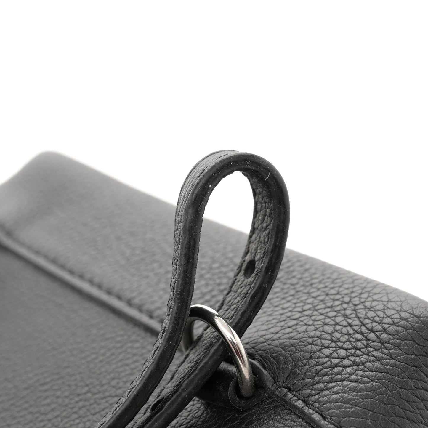 Calfskin Lockme Mini Backpack Black