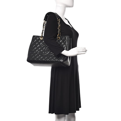 Chanel Caviar Quilted Grand Shopping Tote GST Black 2 of 11