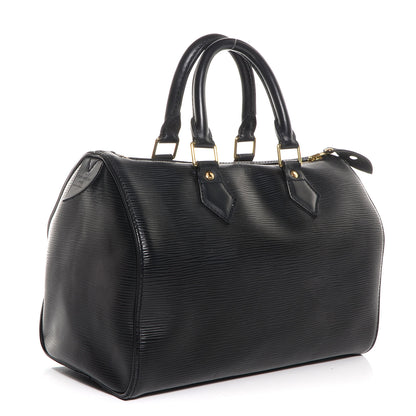 Louis Vuitton Epi Speedy 25 Black 3 of 7