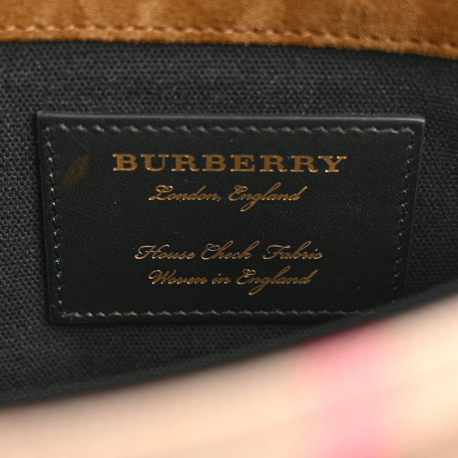 Burberry Derby Calfskin House Check Small Macken Crossbody Bag Black 6 of 11