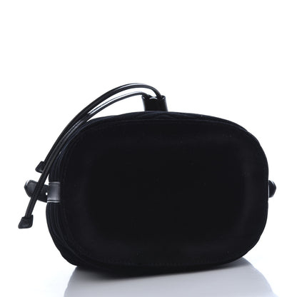 Gucci Velvet Matelasse GG Marmont Bucket Bag Black 7 of 12