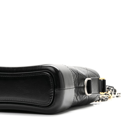 Chanel Aged Calfskin Quilted Small Gabrielle Hobo Black 10 of 10