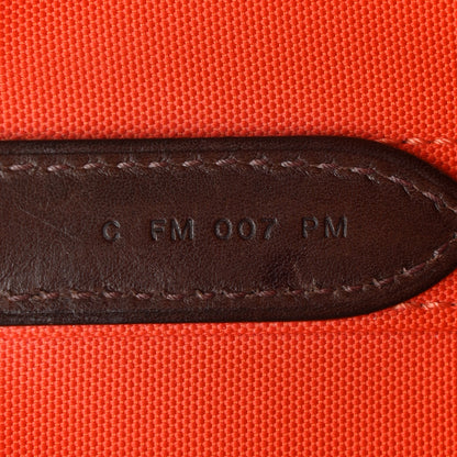 Hermes Canvas The Grooming Bag Bleu Navy Feu 8 of 13