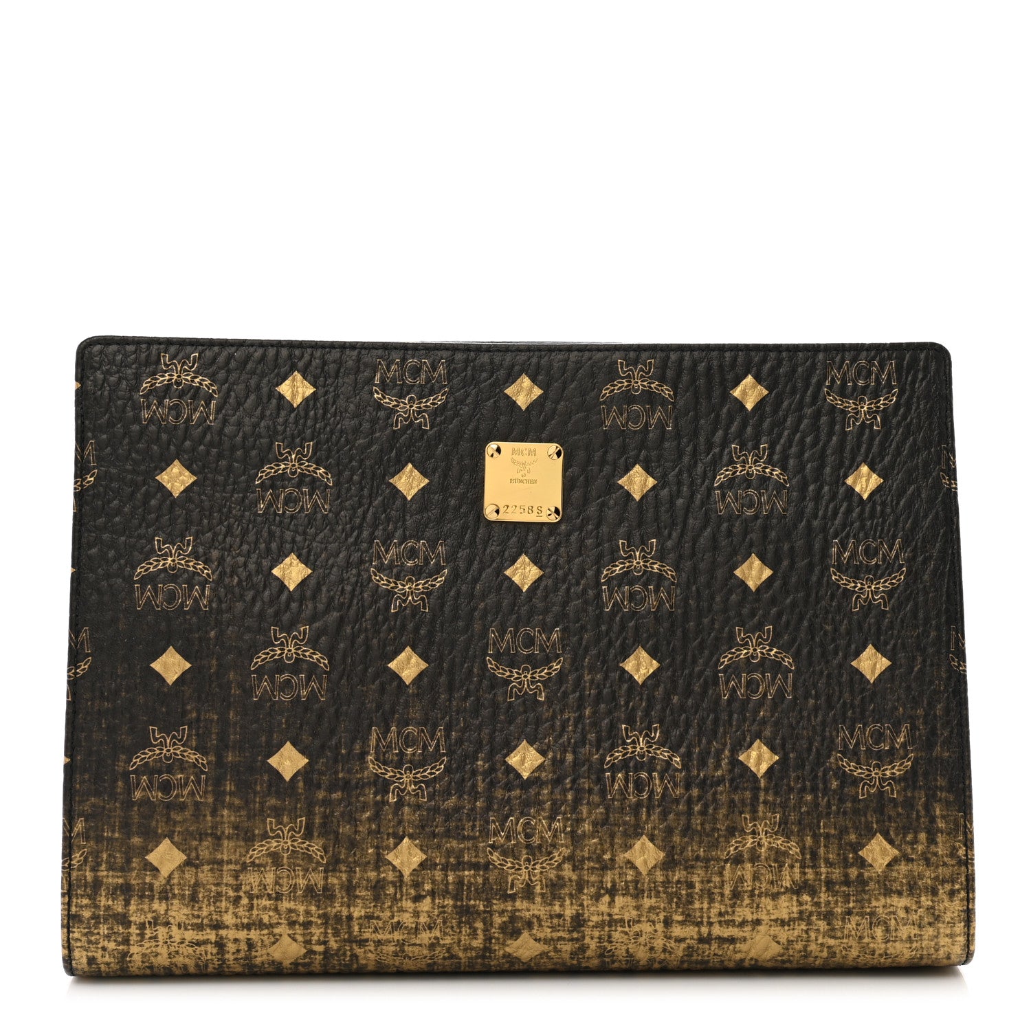 MCM Gradation Visetos Zip Pouch Black Gold 1 of 6