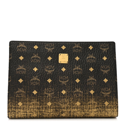 MCM Gradation Visetos Zip Pouch Black Gold 1 of 6