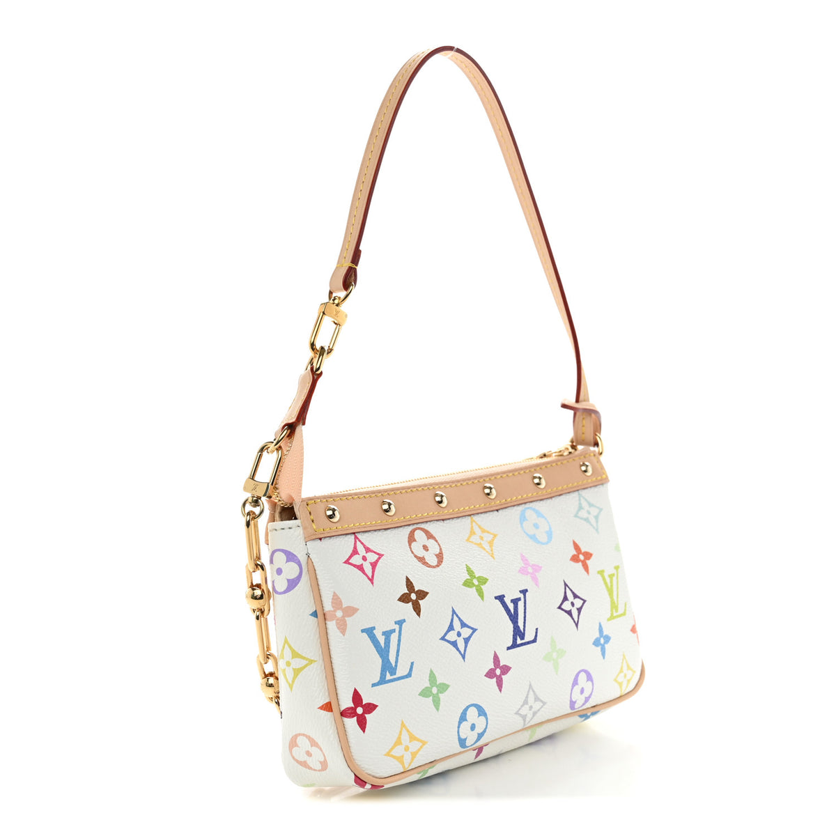 Louis Vuitton LV X TM Monogram Multicolor Pochette Accessories White 3 of 10
