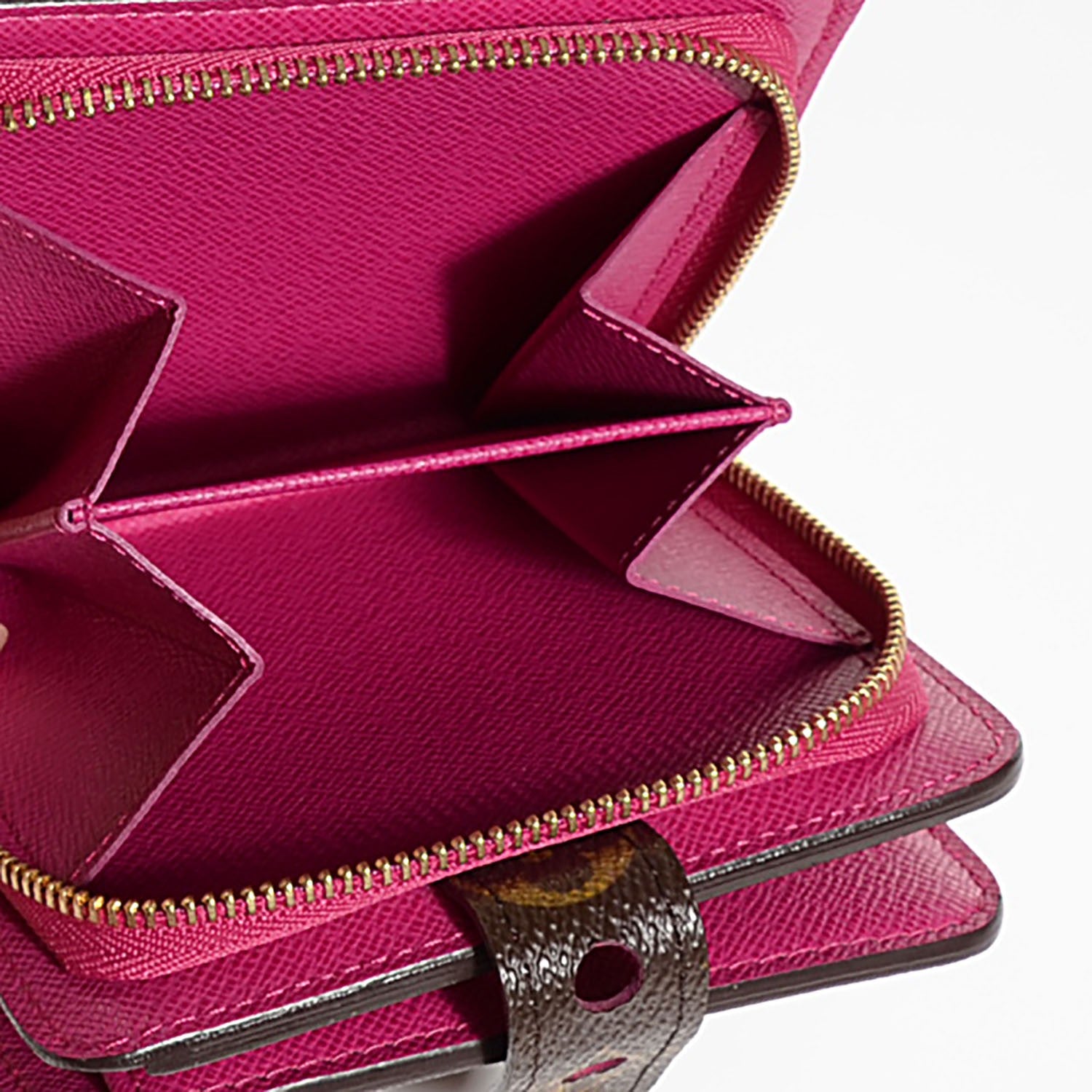 Louis Vuitton Monogram Perforated Compact Zipped Wallet Fuchsia 5 of 8