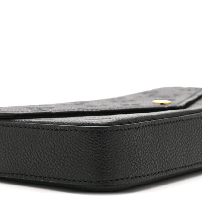 Louis Vuitton Empreinte Pochette Felicie Chain Wallet Black 9 of 10