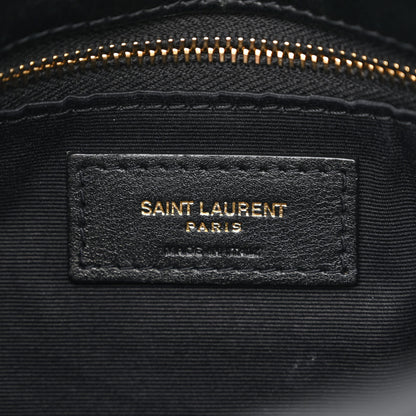 Saint Laurent Lambskin Quilted Small Loulou Puffer Monogram Chain Satchel Black 6 of 10