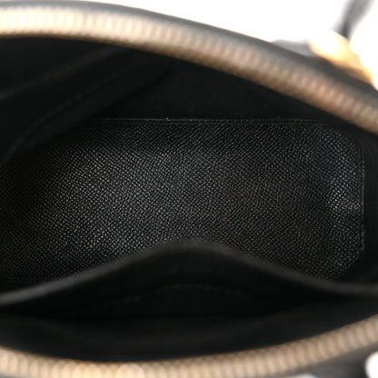 Balenciaga Signature Grained Calfskin XXS Ville Top Handle Bag Black White 5 of 12