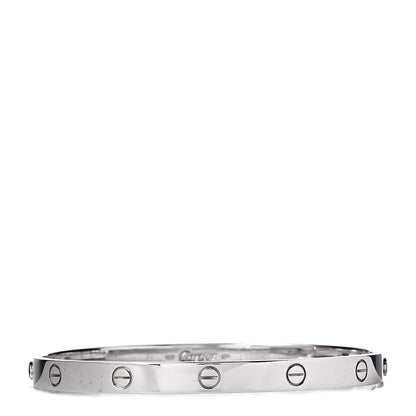 Cartier 18K White Gold LOVE Bracelet 21 1 of 7
