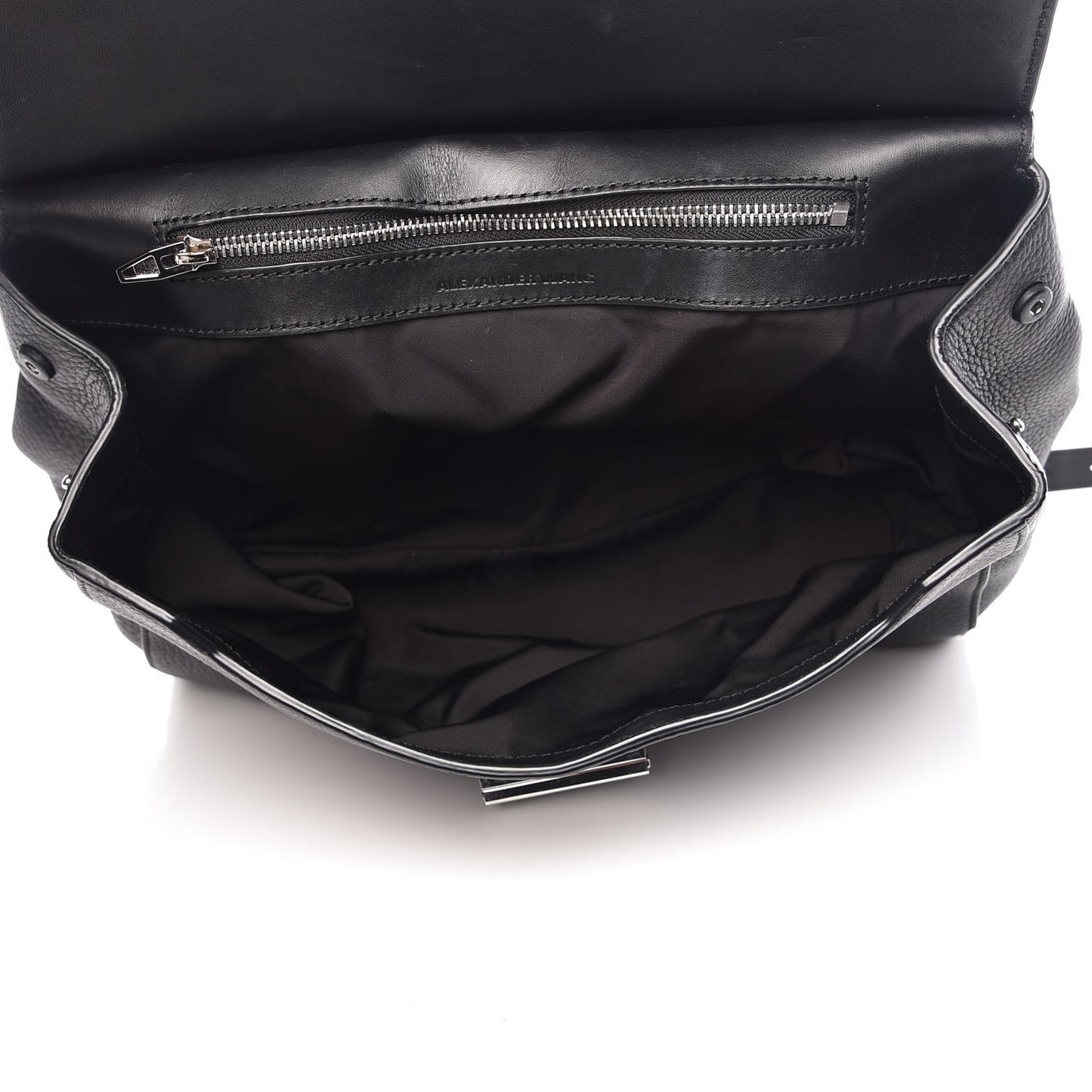 Calfskin Large Marion Black Silver Hardware