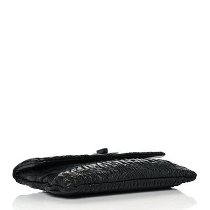 Prada Nappa Gaufre Wristlet Clutch Black 4 of 9
