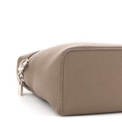 Loro Piana Grained Calfskin L19 Extra Pocket Pouch Warm Mastic 8 of 9