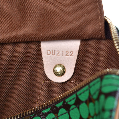 Louis Vuitton Monogram Kusama Town Speedy 30 Green 7 of 7