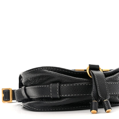 Chloe Calfskin Mini Marcie Round Crossbody Bag Black 8 of 10