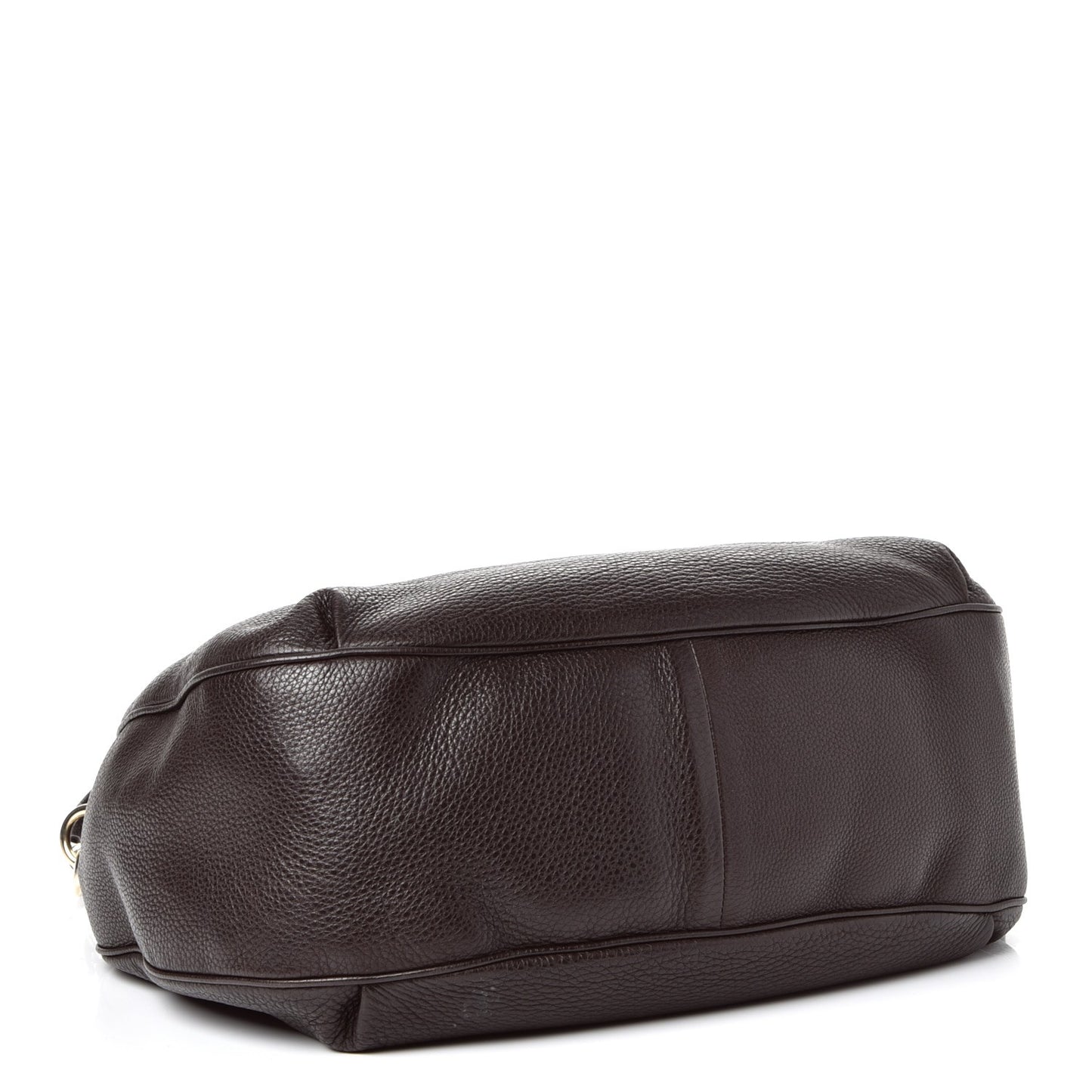 Calfskin Web Medium Dressage Hobo Coffee Brown