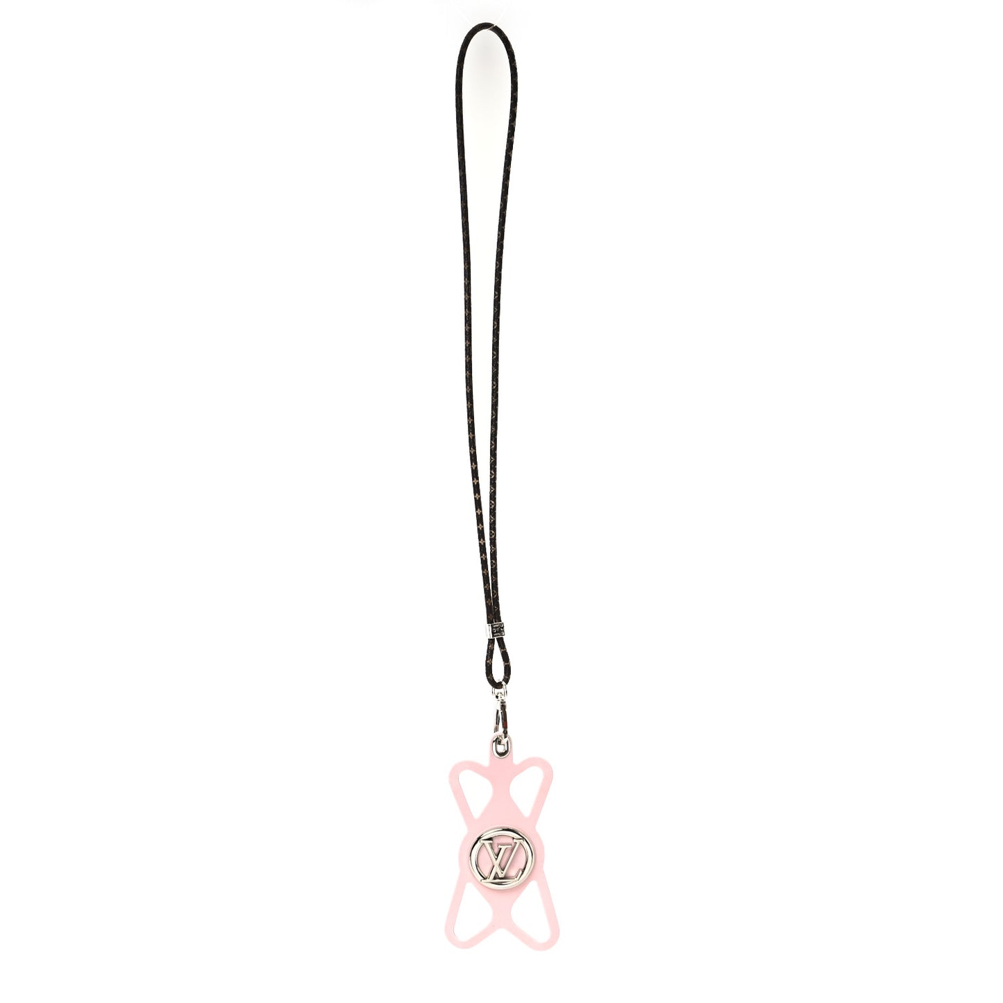 Monogram Silicone Louise Phone Holder Pink