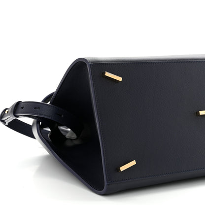 Salvatore Ferragamo Calfskin Small Hug Bag Midnight 9 of 12