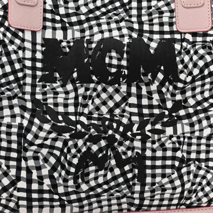 MCM Visetos Medium Liz Reversible Shopper Tote Powder Pink 9 of 14