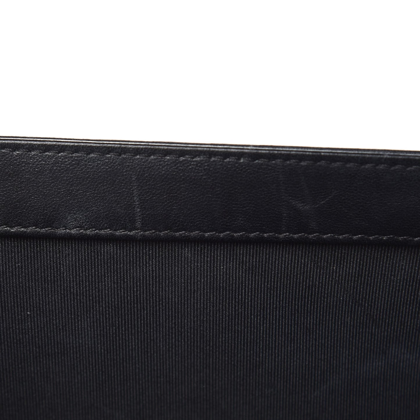 Lambskin Quilted Medium Boy Flap Black
