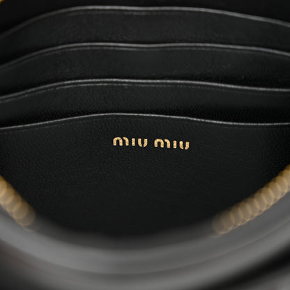 Miu Miu Nappa Matelasse Crossbody Black 6 of 10