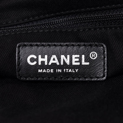 Chanel Distressed Lambskin Vintage Ligne Lady Braid Tote Black 5 of 9