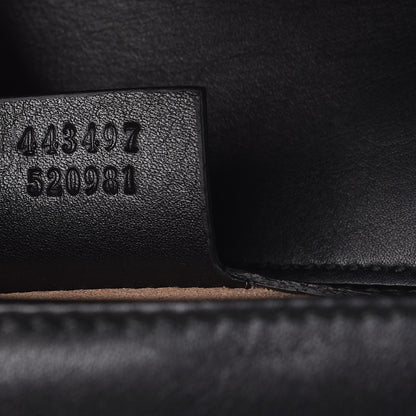 Gucci Calfskin Matelasse Small GG Marmont Shoulder Bag Black 7 of 9