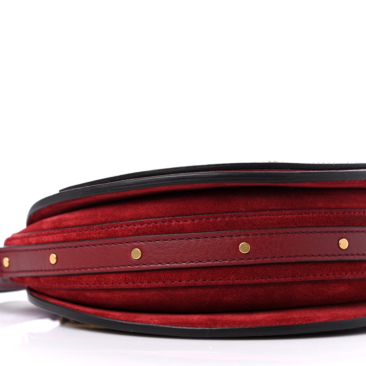 Calfskin Suede Small Pixie Bag Sienna Red