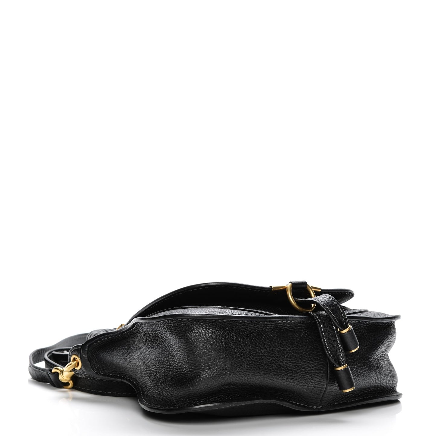 Calfskin Mini Marcie Satchel Black