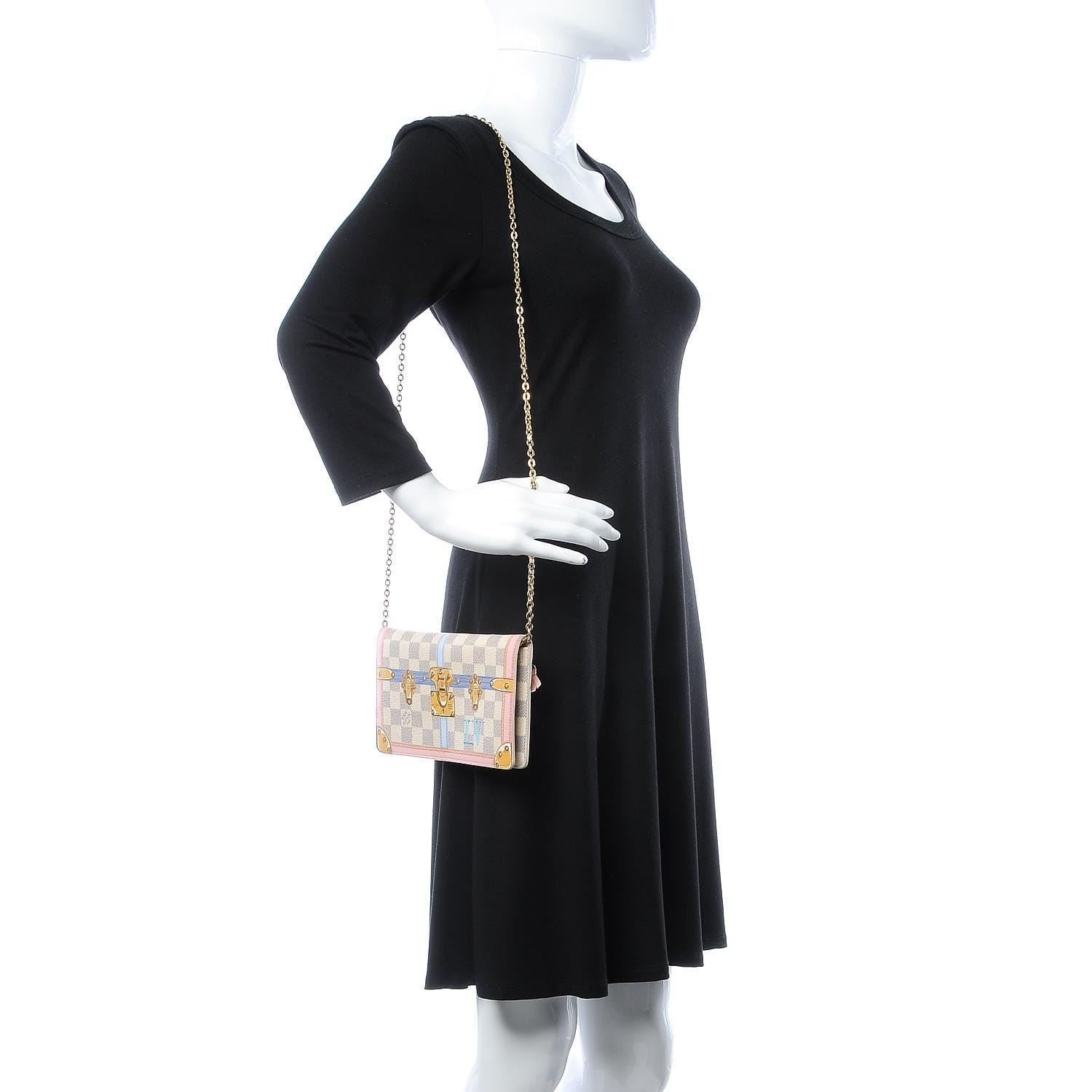 Louis Vuitton Damier Azur Summer Trunks Pochette Weekend 2 of 10