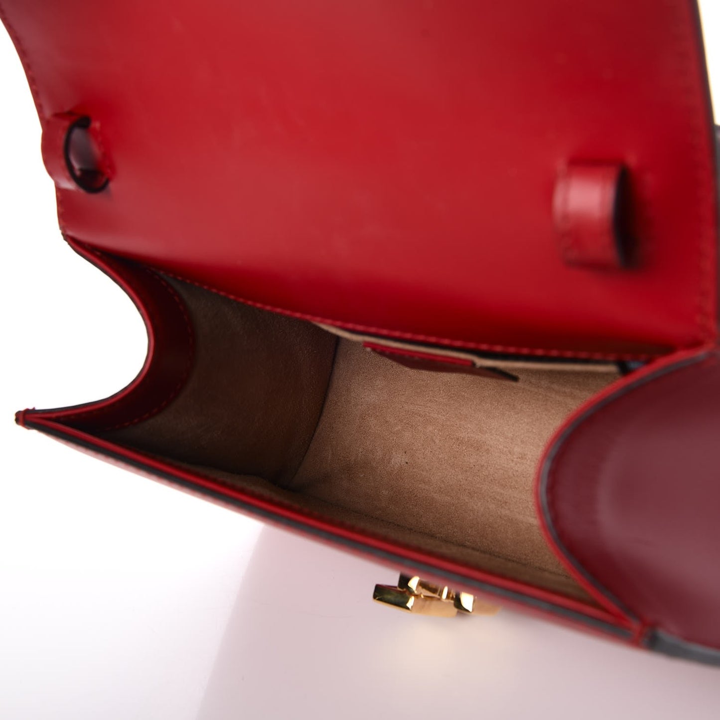 Calfskin Mini Sylvie Top Handle Bag Hibiscus Red