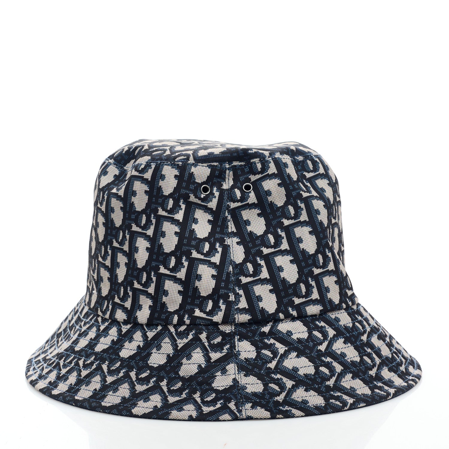 Christian Dior Oblique Reversible Teddy-D Brim Bucket Hat Blue 4 of 5
