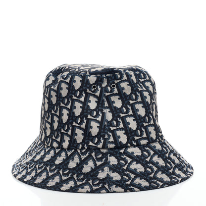 Christian Dior Oblique Reversible Teddy-D Brim Bucket Hat Blue 4 of 5