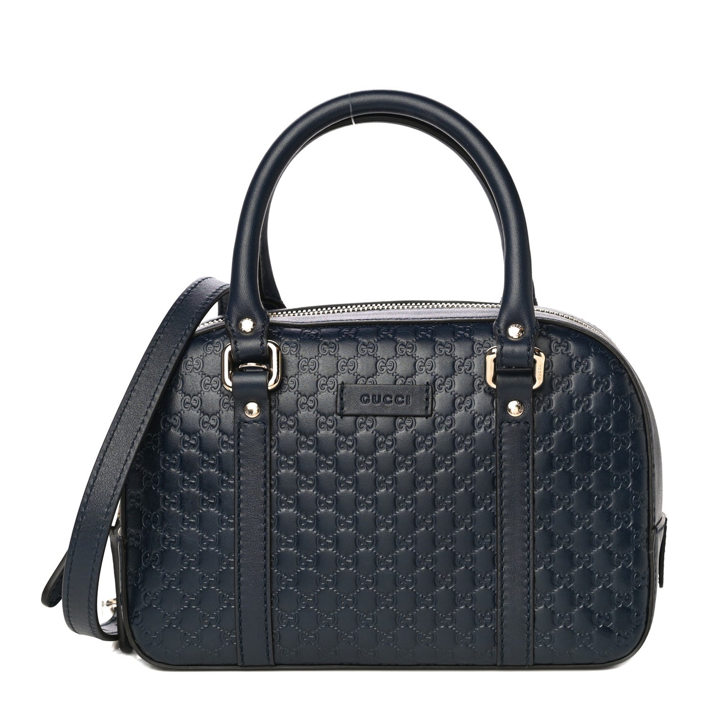 Soft Microguccissima Small Crossbody Bag Blue