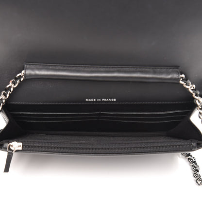 Chanel Patent Strass Wallet On Chain WOC Black 5 of 8