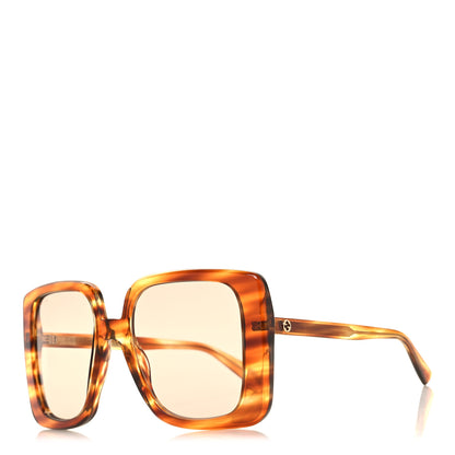 Gucci Acetate Square Frame Sunglasses GG1314S Havana 1 of 8