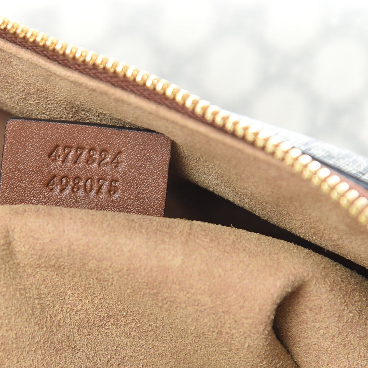 GG Supreme Monogram Large Linea A Hobo Light Brown