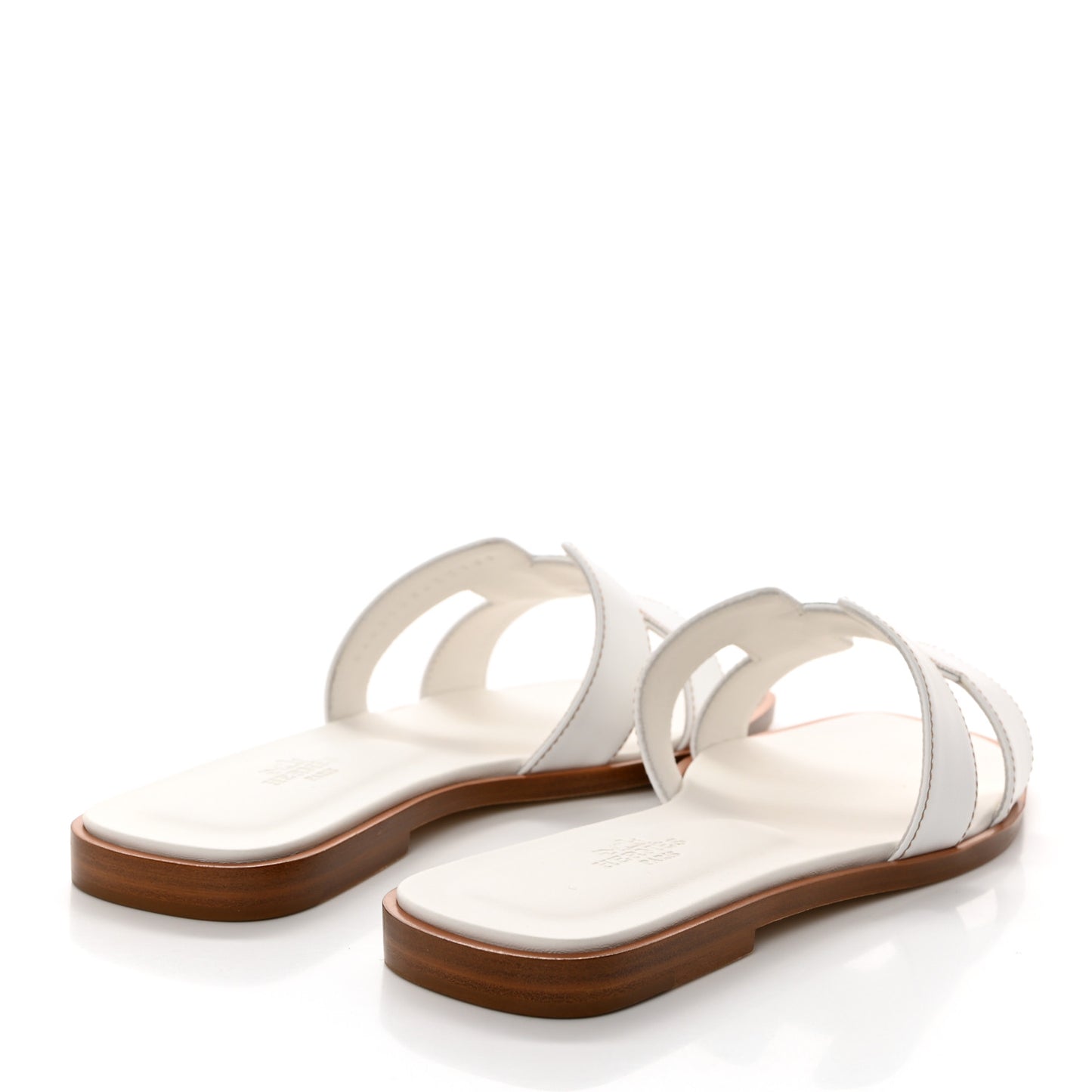 Box Calfskin Oran Sandals 36.5 White