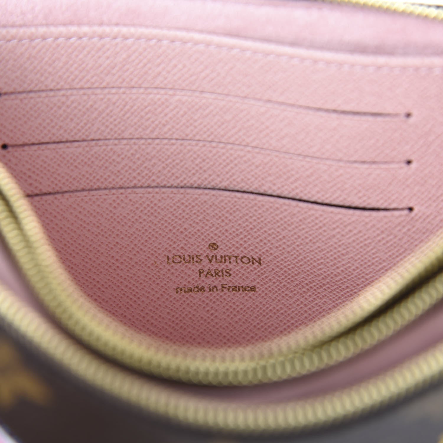 Louis Vuitton Monogram 2020 Christmas Animation Big Wheel Double Zip Pochette Rose Ballerine 8 of 11