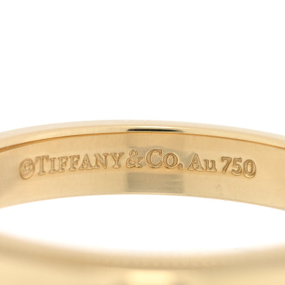 Tiffany 18K Yellow Gold 3mm Milgrain Wedding Band Ring 54 6.75 4 of 5